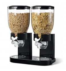 Dispenser cereale dublu 3,5 litri x 2, Negru ID611